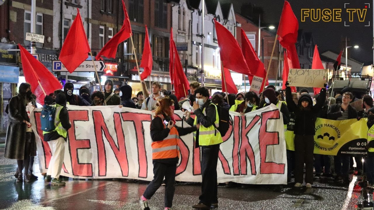 Rent Strikes Protest Along Oxford Road - March 1st 2023